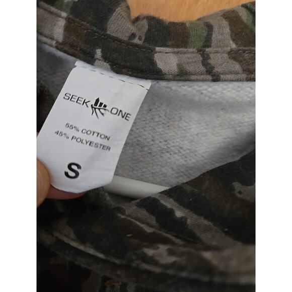 Seek One Real Tree Original Camouflage Pullover Hoodie Size Small - Picture 3 of 6